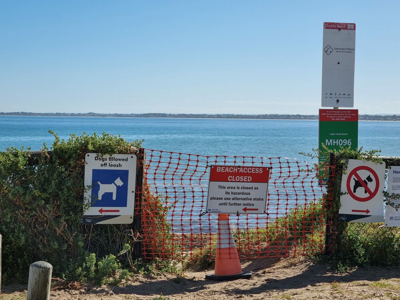 Robert Point Access Way #2 Closed due to Erosion from winter storms in 2022